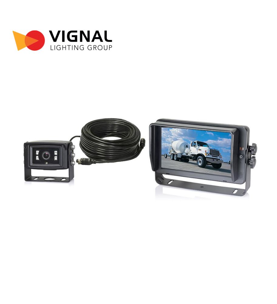 [CA14677D] Vignal Kit complet filaire HD 1080P Ecran 7" et Caméra alu noir
