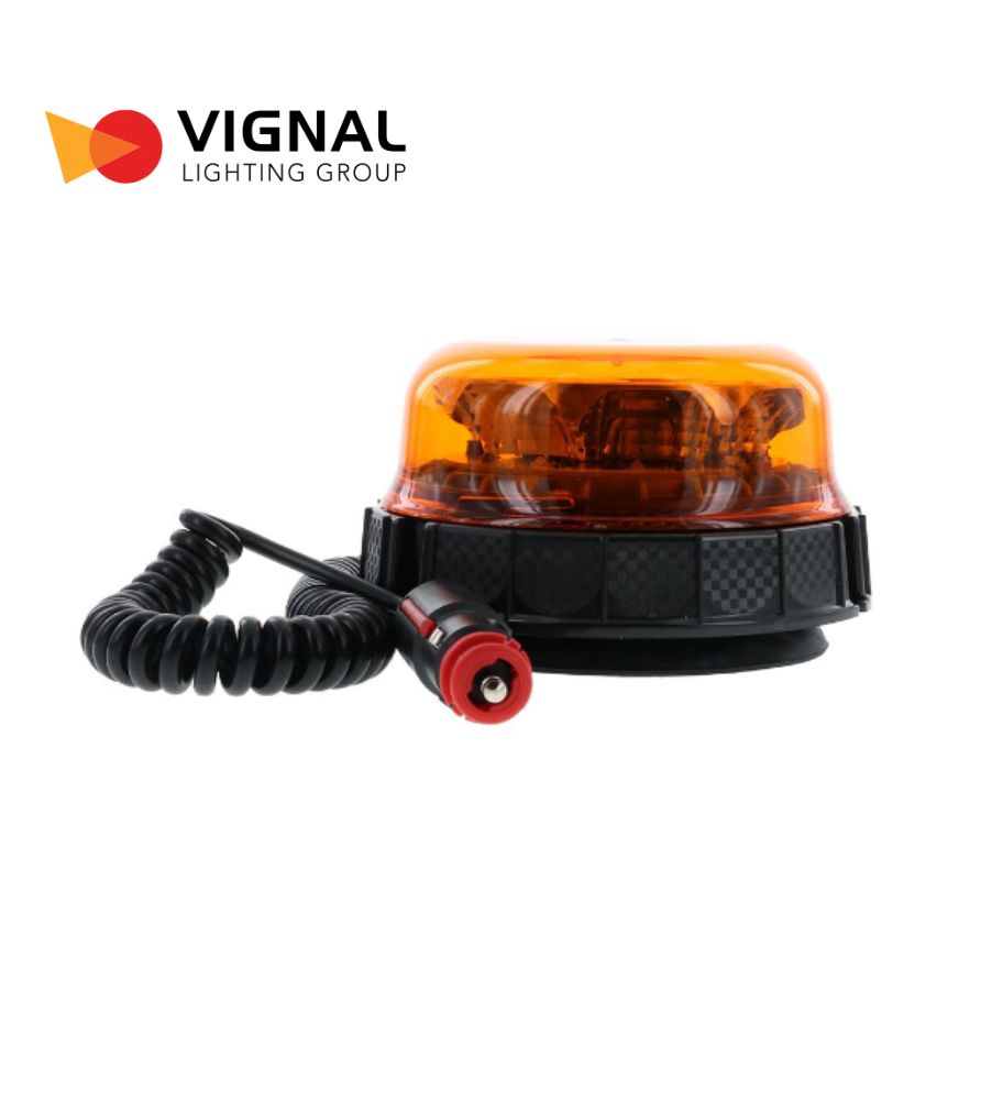 [GL14502D] Vignal Gyrophare Pegasus orange  magnétique Allume cigare 