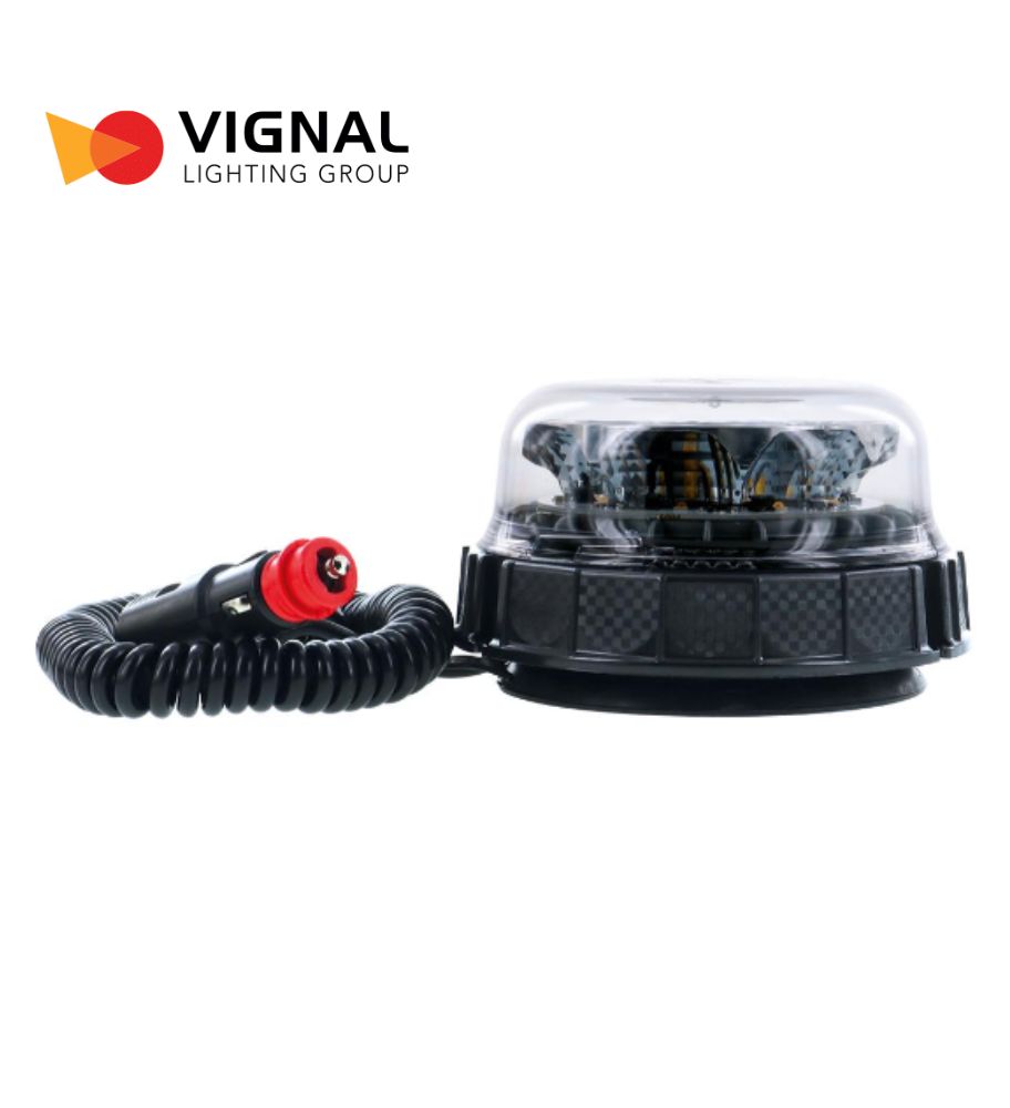 [GL14758D] Vignal Gyrophare Pegasus transparent  magnétique Allume cigare 