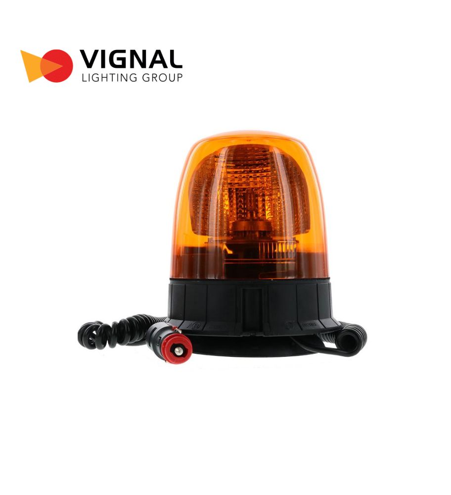 [GL14468D] Vignal gyrophare Taurus orange Halogène magnétique 