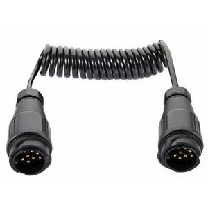 [PE1383] Câble spiralé avec fiches - 8 pin - 12V - 3m