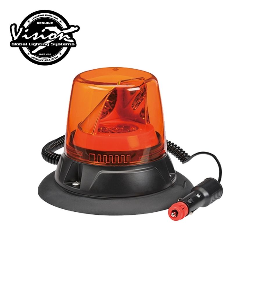 [GL85668A] Vision X gyrophare optitech orange sur Base magnétique lentille orange
