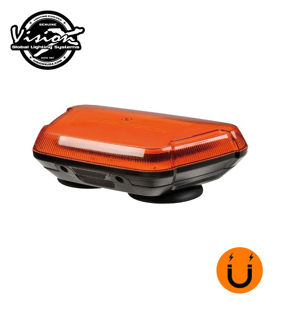 Vision X gyrophare Aerotech lentille orange 81w magnétique