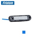 Fristom feu de position rectangulaire 8 Led bleu 