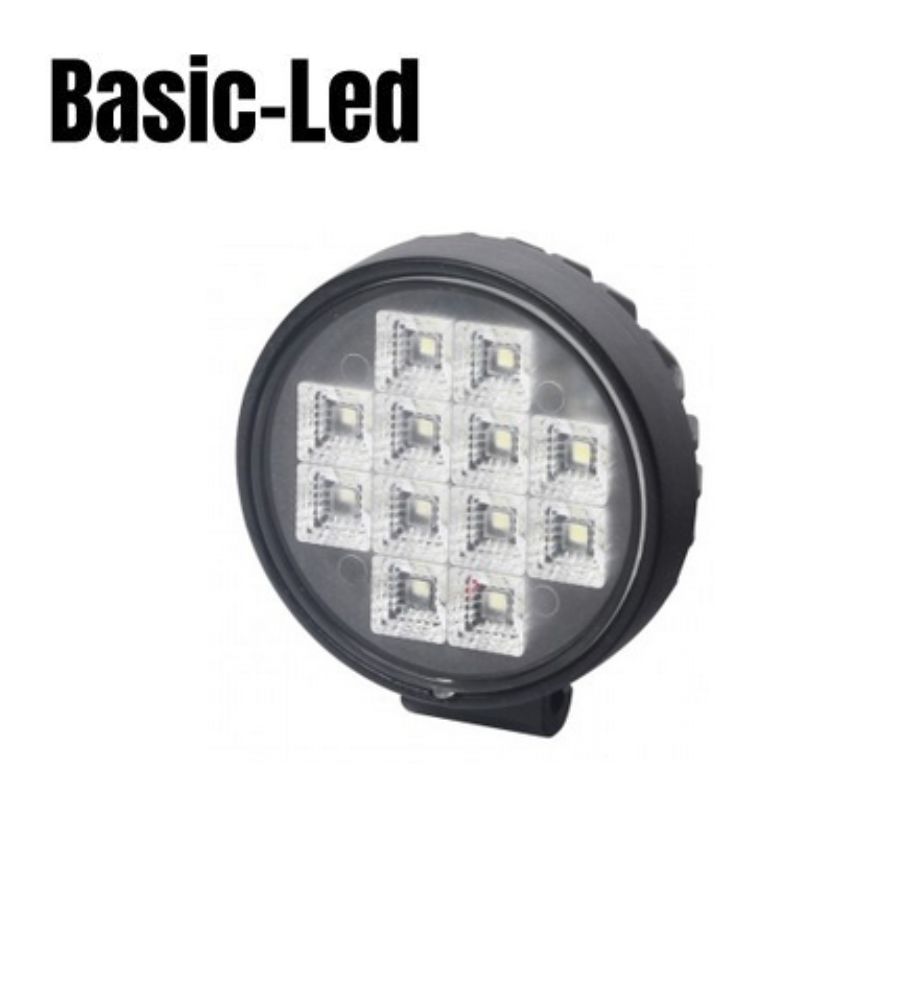 [pl0153l] Basic Led Phare de travail rond avec interrupteur 12W