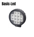 Basic Led Round Work Light  with switch 12W