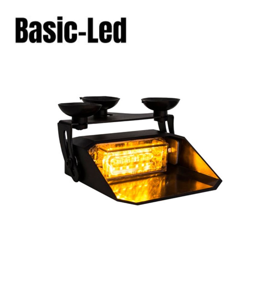 Basic Led Flash Pare prise Orange 12-24V