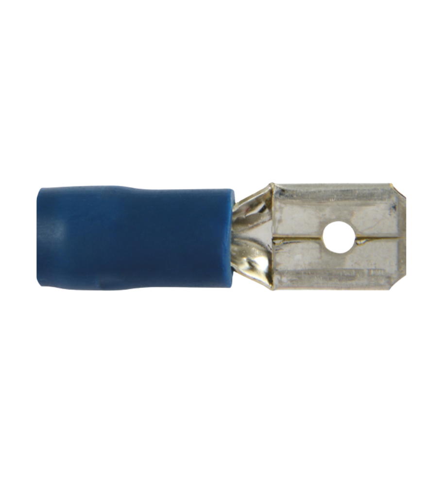 [50252521] Fiche sertie fiche plate bleu 1.5-2.5mm² (100 pièces)
