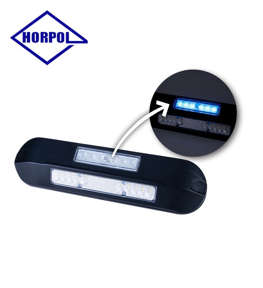 [PL3043BLB2LRD] Horpol Phare de travail noir avec flash bleu