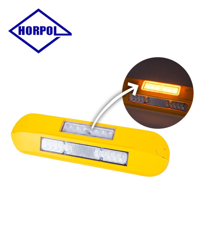 [PL3043YA1LRD] Horpol White Work Light  with orange flash