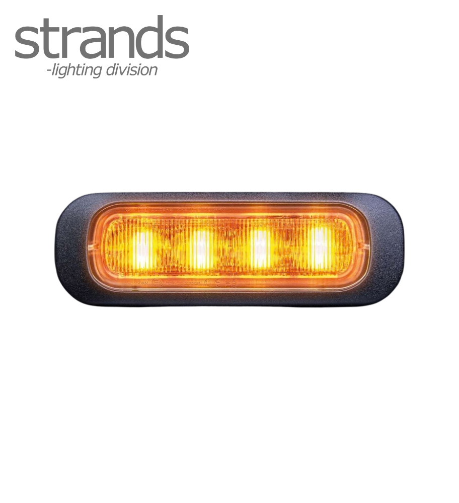 [F850401] Strands Dark Knight Flash 4 led orange lentille transparente