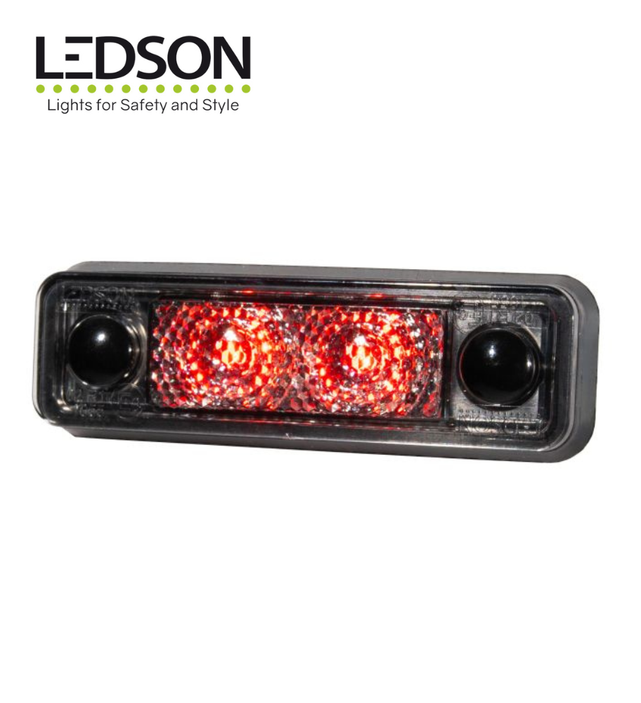 [FG360372] Ledson Feu de position rouge Astral LED lentille fumée