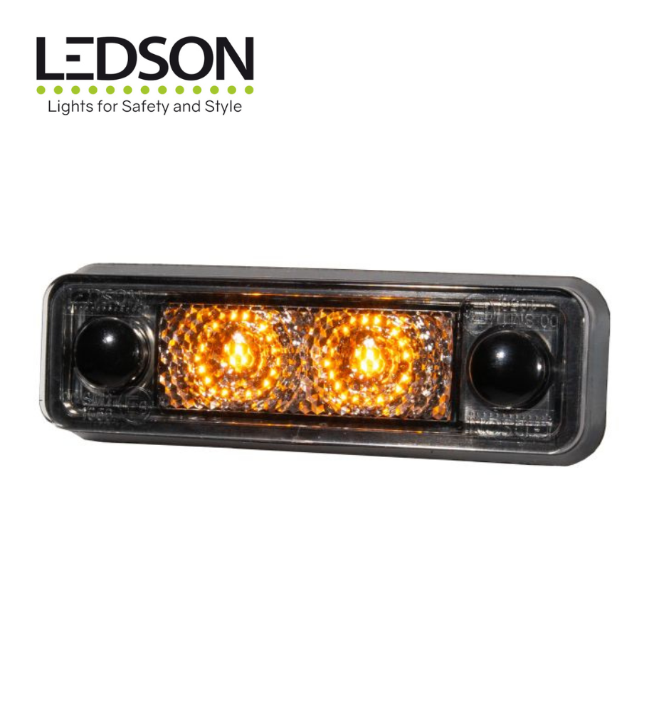 [FG360373] Ledson Feu de position orange Astral LED lentille fumée