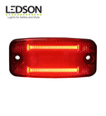 Ledson Feu de position rouge OptoLine D à fibre optique avec catadioptre