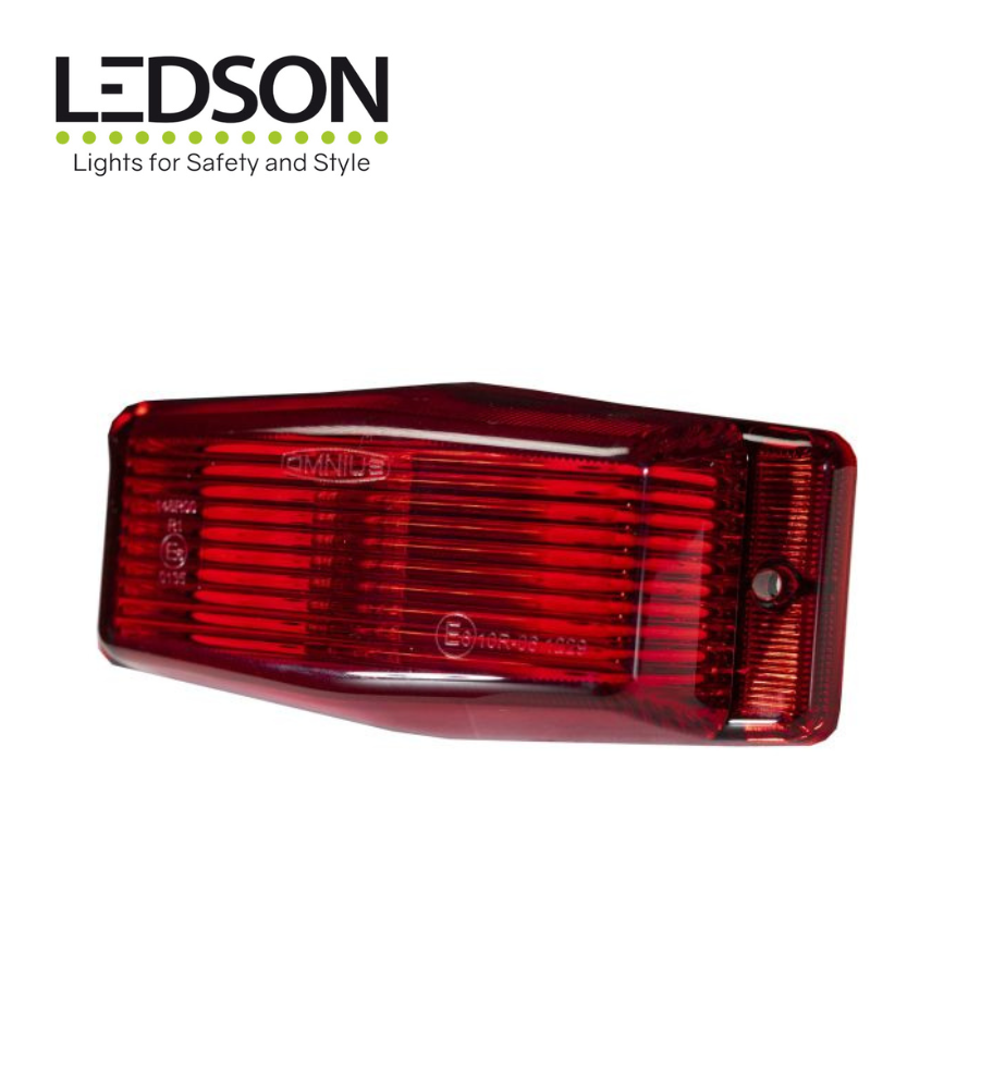 [FG360032] Ledson Omnius feu de position double LED rouge lentille rouge 24v